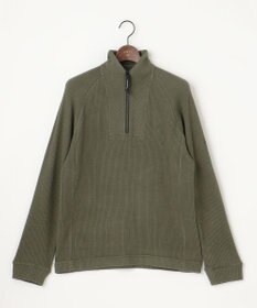 JOSEPH ABBOUD MOUNTAIN 【吸湿発熱/ソフト】ソフトウォームワッフル ハーフジップ カットソー