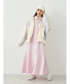 earth music&ecology コクーンギャザー切替ブルゾン