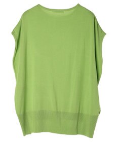 AMERICAN HOLIC 前振りニットフレンチスリーブプルオーバー