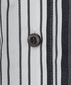 自由区 【洗える/セットアイテム】ウールブレンドベスト×ストライプワンピ