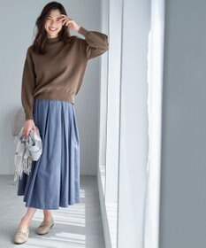 ANY 【洗濯機可能/8色展開】ソフトタッチポリエステルニット