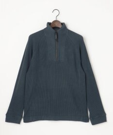 JOSEPH ABBOUD MOUNTAIN 【吸湿発熱/ソフト】ソフトウォームワッフル ハーフジップ カットソー