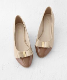 TOCCA 【選べる2デザイン・晴雨兼用】PAIR OF KNOT RAINPUMPS レインパンプス ベージュ系