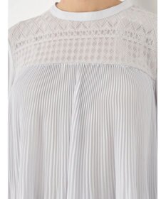 earth music&ecology レースプリーツブラウス