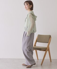 AMERICAN HOLIC 【先行予約】幾何学レースフードシャツ