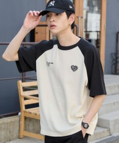 WEGO 【ユニセックス着用ITEM/MLサイズ展開】ワッフルラグランT（SS）