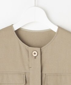 自由区 S 【セットアップ対応】リネンストレッチ ジレ