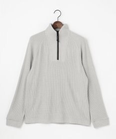 JOSEPH ABBOUD MOUNTAIN 【吸湿発熱/ソフト】ソフトウォームワッフル ハーフジップ カットソー