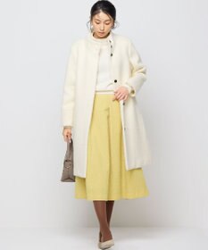 組曲 スタンドカラーシャギーコート