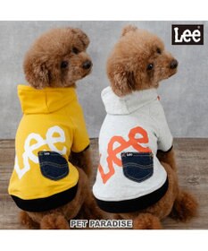 PET PARADISE Lee ビッグ ロゴ パーカー 《グレー》 小型犬