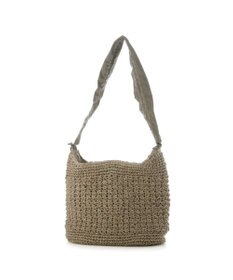 UNBILLION カシュカシュ cachecache / ドロストフリルハンドル地柄編みトート カゴバッグ