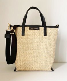 Hekhèr Le Style de Vie 【日本製 / 2WAY】ジュート×牛革 縦型トートバッグ