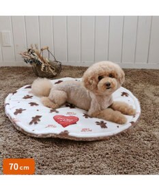 PET PARADISE ペットパラダイス くまちゃん 遠赤外線 ボアマット 丸型 (70cm)