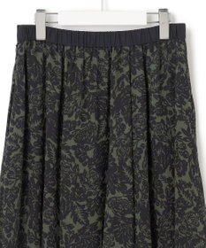 23区 S 【洗える】ボタニカルプリント フレア スカート