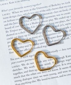 Phoebe 【金属アレルギー対応】グロウハートフープワンタッチピアス　シルバー/ステンレス