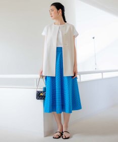 組曲 【汗ジミ防止・撥水】GIZAプレーティング天竺フレンチスリーブ カットソー