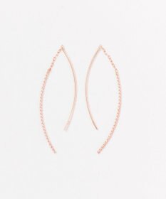 Phoebe 【K10RG】クロスラインアメリカンピアス　ローズゴールド