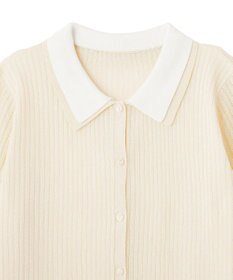 CRAFT STANDARD BOUTIQUE レイヤードポロ衿カーディガン