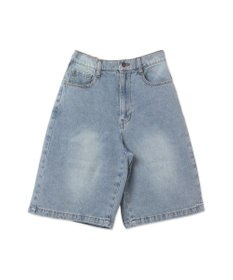 WEGO 【新色追加】ヴィンテージウォッシュデニムハーフパンツ