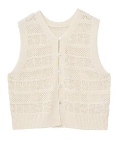 AMERICAN HOLIC 【前後2WAY】レース編みニットベスト