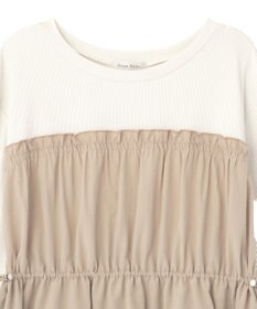 Green Parks ペプラムドッキングワンピース