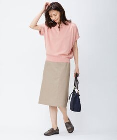 J.PRESS LADIES L 【洗える・撥水・防汚】コットンFITTYシャーク スカート