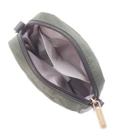 LeSportsac CHAIN MINI PHONE CRSBDY/ダークオリーブチェーンキルト