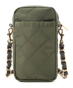 LeSportsac CHAIN MINI PHONE CRSBDY/ダークオリーブチェーンキルト