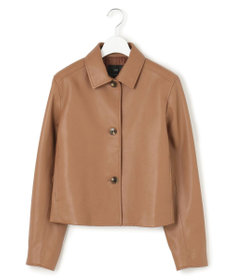 23区 L ラムレザー ステンカラー ジャケット