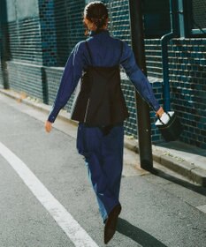 23区 L 【洗える】スラブツイードストレッチ キャミソール ブラウス