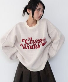 WEGO グラフィックニットプルオーバー