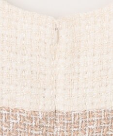 GRACE CONTINENTAL ツイードコンビミニワンピース