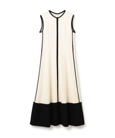 GRACE CONTINENTAL 配色ポンチフレアワンピース