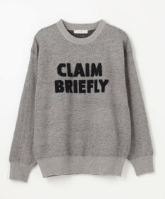 ANY スウェットライクフェザーロゴニット