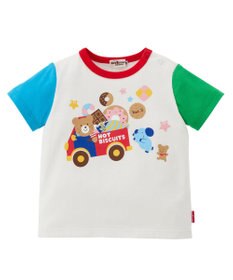 MIKI HOUSE HOT BISCUITS 【80-120cm】 ビーンズ×お菓子シリーズ 天竺素材半袖Tシャツ