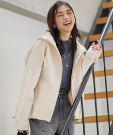 ANY L ダンボールＷジップパーカー