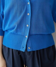 YECCA VECCA シアーニットVネックカーディガン