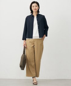 J.PRESS LADIES 【A4サイズ収納可】ドロストギャザー トート バッグ