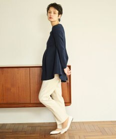 #Newans 【洗える】フォルムペプラムチュニックニット