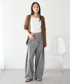 earth music&ecology カップ付レースキャミソール