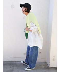 AMERICAN HOLIC イージーケアバックオープンシャツチュニック