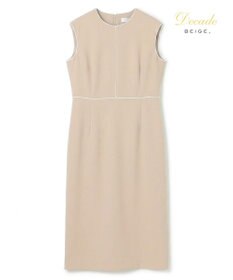 BEIGE， 【セットアップ対応】CINDY / 配色ライン クルーネックドレス