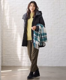 ANY 【洗濯機可/フード取り外し可能/撥水】楽映えリッチロング丈ダウン