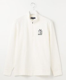 23区GOLF 【MEN】【吸湿発熱】クラブ柄 ハーフジップ