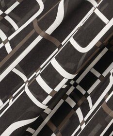 自由区 S ジオメトリックレトロプリント ワンピース