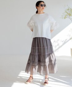 組曲 【洗える】レーシーボイル スカート