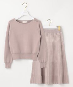 ANY SIS S 【低身長企画】バイカラーニットセットアップ