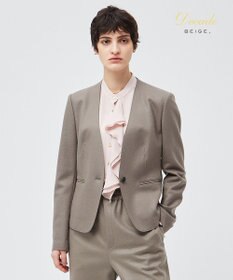 BEIGE， CORBY / ノーカラージャケット