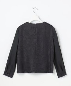 自由区 L 【カタログ掲載・セットアップ対応】フラワーオパールプリントブロッキング ブラウス