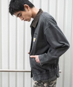 WEGO ワーカーズWジップデニムブルゾン